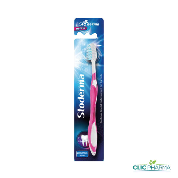 STODERMA BROSSE A DENTS ADULTE MEDIUM ROSE