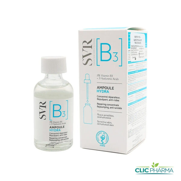 SVR AMPOULE HYDRA B3 30ML PEAUX SENSIBLES