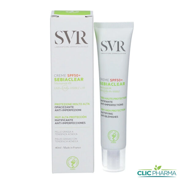 SVR ECRAN SEBIACLEAR CREME SPF50+ 40ML