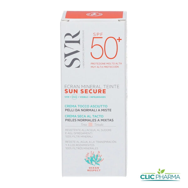 SVR ECRAN SUN SECURE MINERAL TEINTE SPF50+ 50ML PEAUX NORMALES A MIXTES