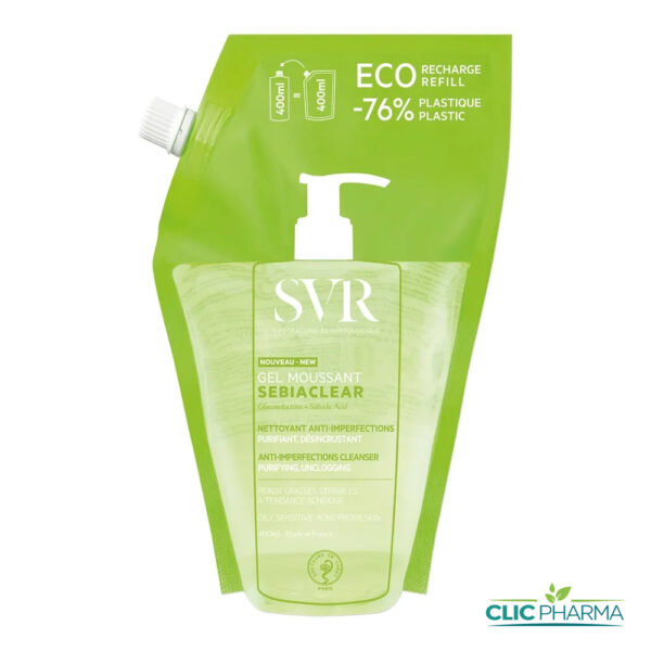 SVR SEBIACLEAR GEL MOUSSANT (ECO-RECHARGE) 400ML