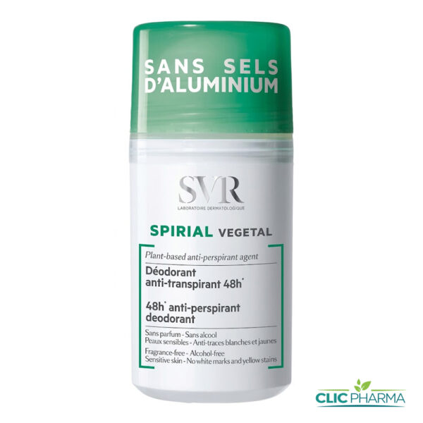 SVR SPIRIAL VEGETAL DEODORANT ANTI-TRANSPIRANT 48H ROLL-ON 50ML
