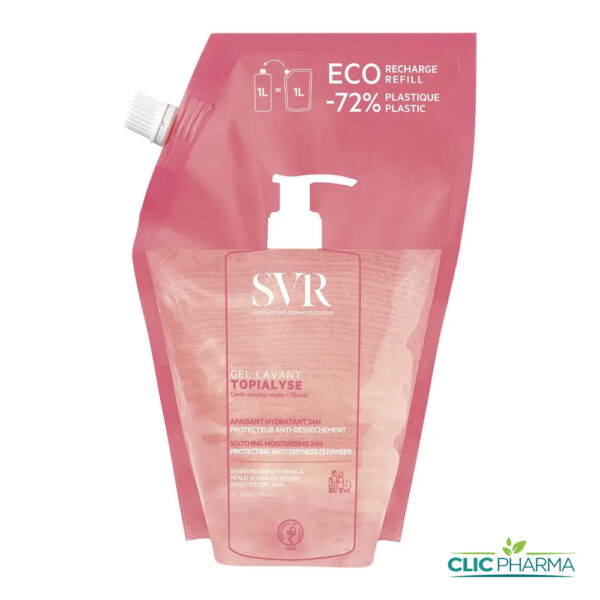 SVR TOPIALYSE GEL LAVANT 1L RECHARGE