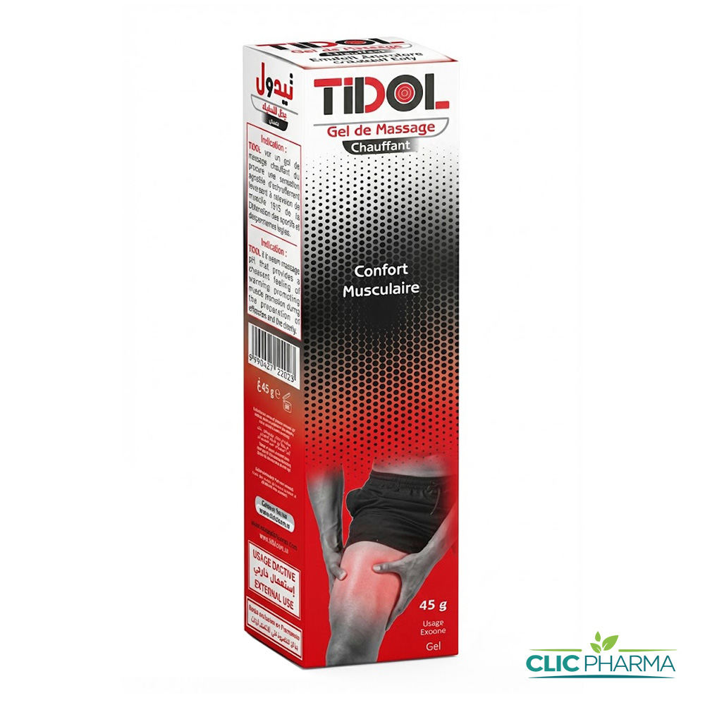 TIDOL GEL MASSAGE CHAUFFANT 45G