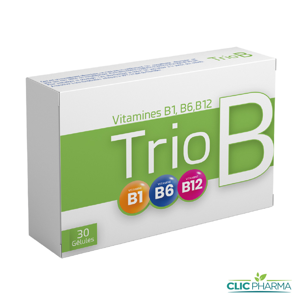 TRIO B VITS B1 B6 B12 GELULES B30