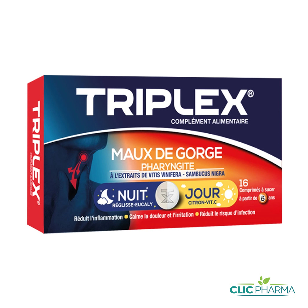 TRIPLEX MAUX DE GORGE JOUR ET NUIT