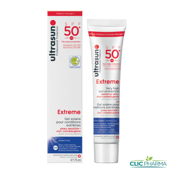 ULTRASUN EXTREME GEL SPF50+ 75ML PEAUX SENSIBLES