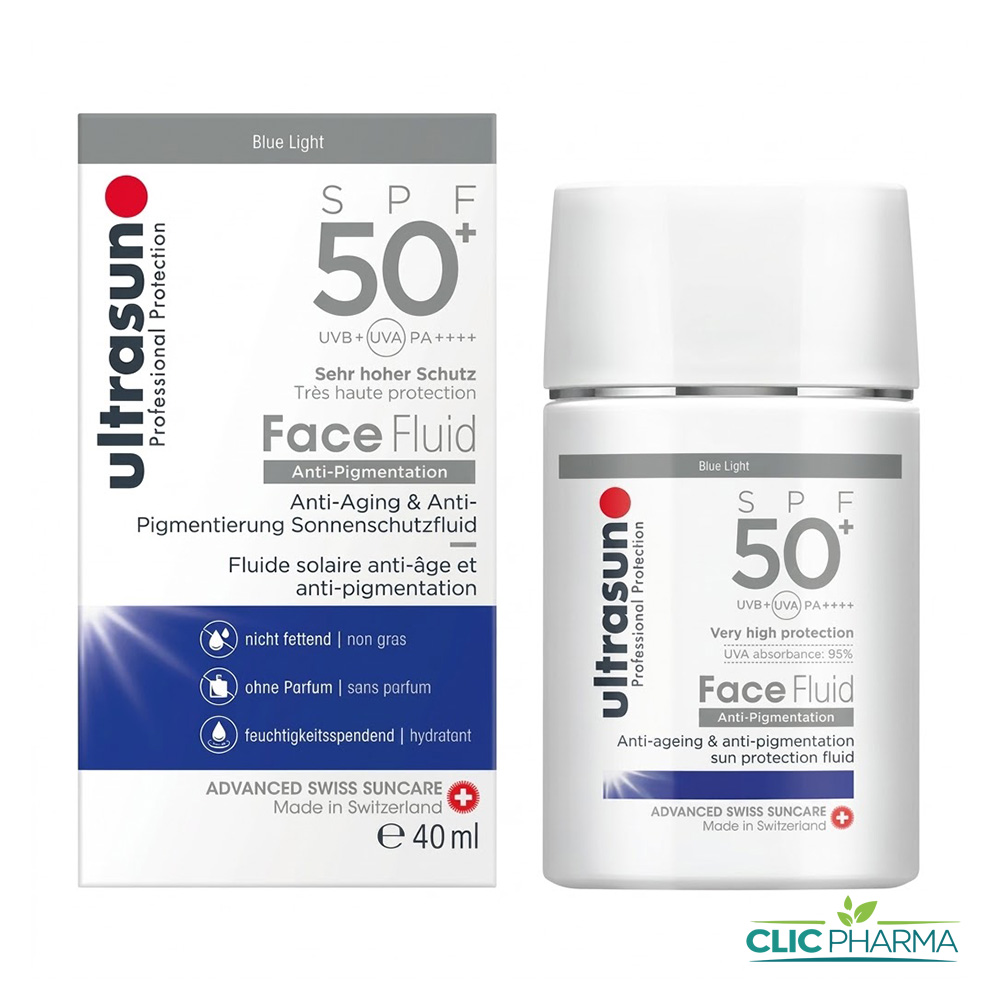 ULTRASUN ECRAN FACE FLUID ANTI-PIGM SPF50+ 40ML