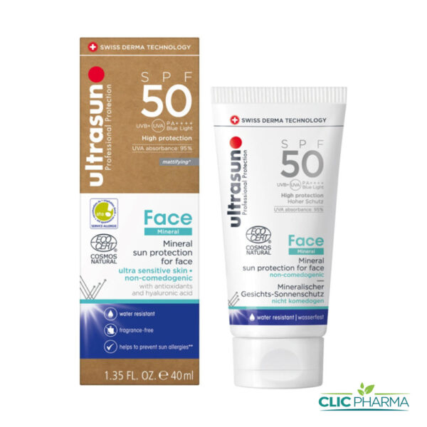 ULTRASUN FACE MINERAL SUN PROTECTION SPF50+ 40ML