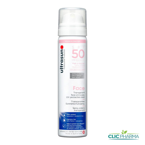 ULTRASUN FACE AND SCALP SPF50 SPRAY 75ML