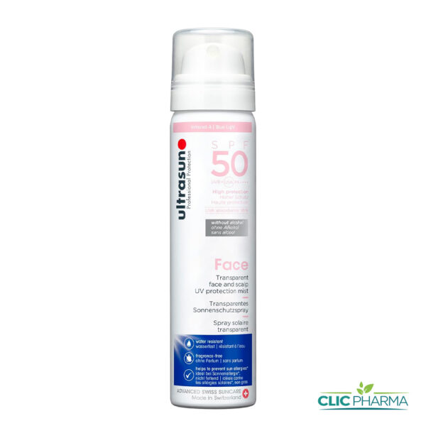 ULTRASUN FACE AND SCALP SPF50 SPRAY 75ML