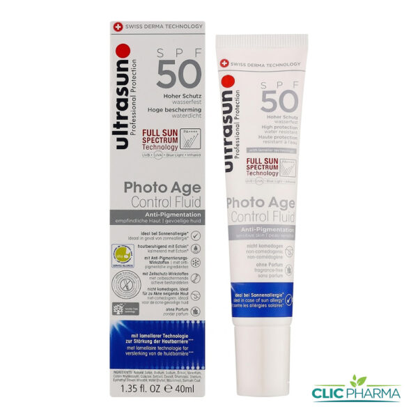 ULTRASUN PHOTO AGE FLUIDE ANTI-PIGMENTATION SPF50 40ML