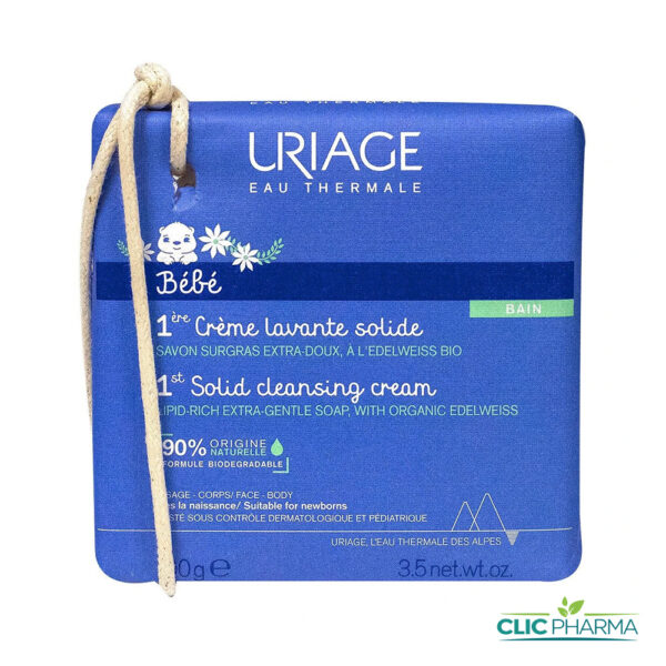 URIAGE BEBE 1ERE CREME LAVANTE SOLIDE SAVON SURGRAS 100GR