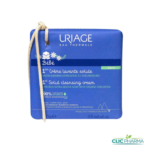 URIAGE BEBE 1ERE CREME LAVANTE SOLIDE SAVON SURGRAS 100g