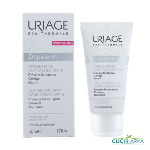 URIAGE DEPIDERM CREME MAINS SPF15 50ML