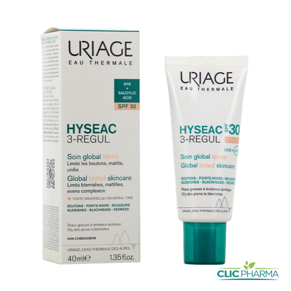 URIAGE HYSEAC 3 REGUL+ SOIN GLOBAL TEINTE SPF30 40ML