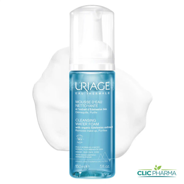 URIAGE MOUSSE D'EAU NETTOYANTE DEMAQUILLANTE 150ML