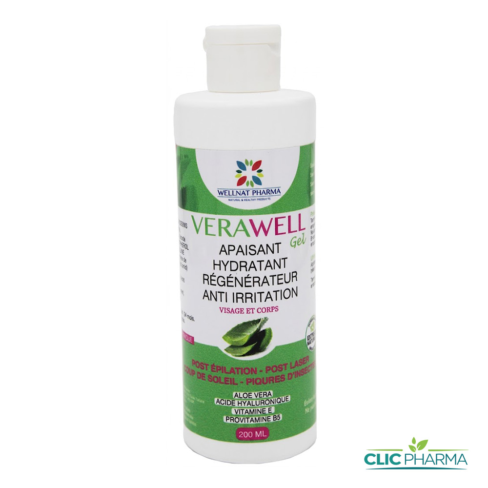 VERAWELL GEL APISSANT ALOE VERA 3ANS+ 200ML