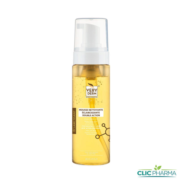 VERYDERM MOUSSE NETTOYANTE ECLAIRCISSANTE DOUBLE ACTION 200ML