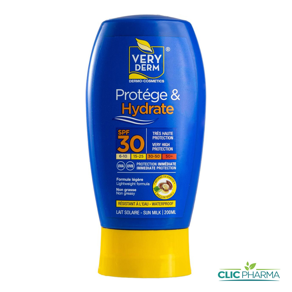 VERYDERM PROTEGE+ HYDRATE LAIT SPF30 200ML