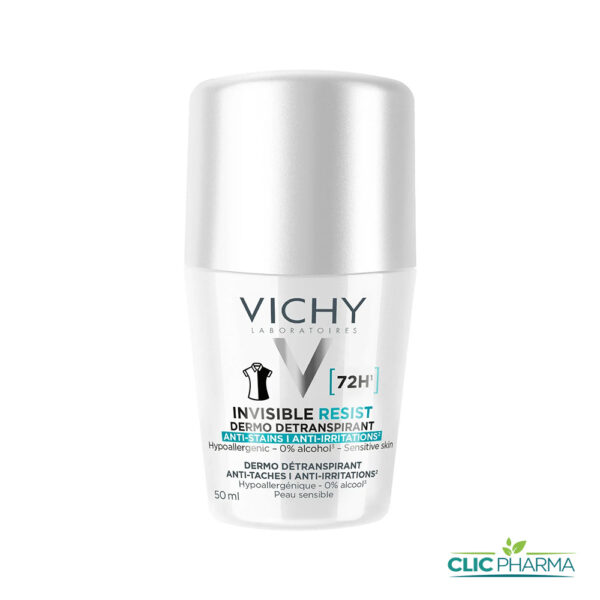 VICHY DEODORANT ROLL-ON INVISIBLE RESIST 72H 50ML