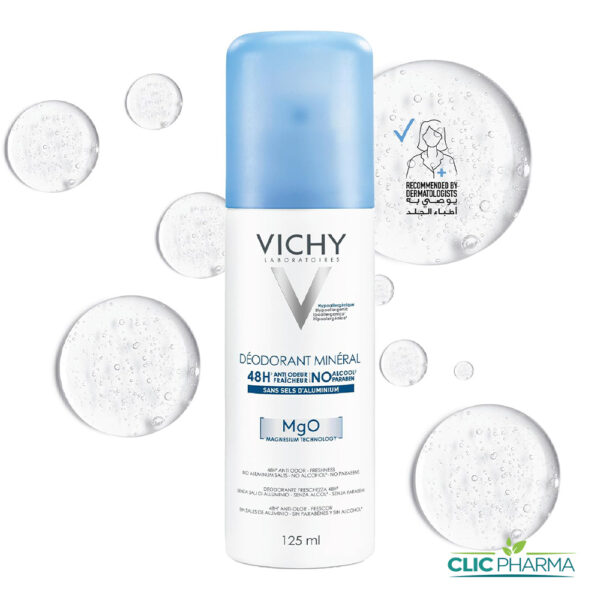VICHY DEODORANT MINRAL ANTI-TRANSPIRANT 48H AEROSOL 125ML