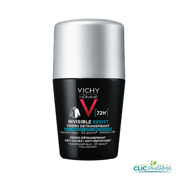 VICHY DEODORANT HOMME 72H INVISIBLE RESIST 50ML