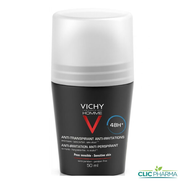 VICHY DEODORANT ANTI-TRANSPIRANT HOMME 48H ROLL-ON 50ML