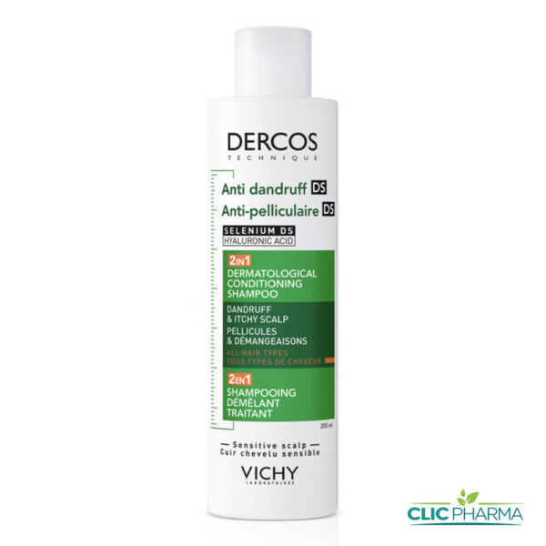 VICHY DERCOS SHAMPOING ANTIPELLICULAIRE DS 2EN1 200ML