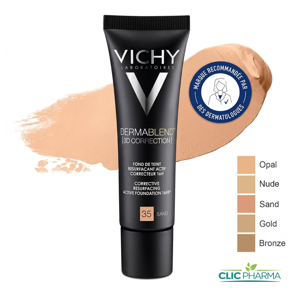 VICHY DERMABLEND FDT SPF25 3D CORRECTION SAND35 30ML