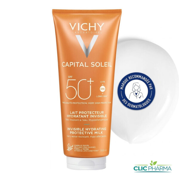 VICHY LAIT PROTECTEUR HYDRATANT INVISIBLE SPF50+ 300ML