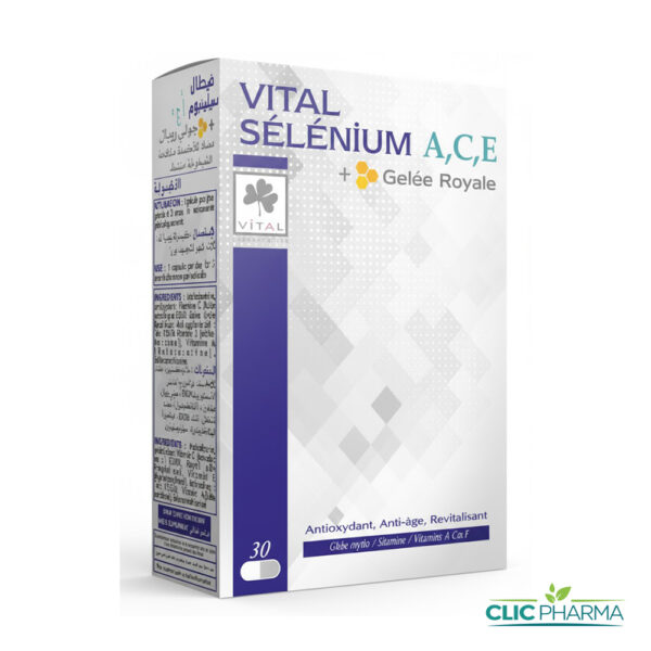 VITAL SELENIUM A,C,E + GELEE ROYALE (30 GELULES)
