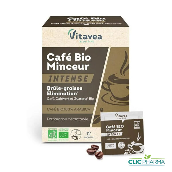 VITAVEA CAFE BIO MINCEUR INTENSE BRULE GRAISSE (12 SACHETS)