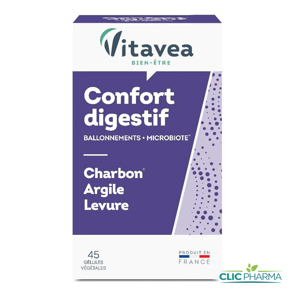 VITAVEA CONFORT DIGESTIF CHARBON LEVURE ARGILE