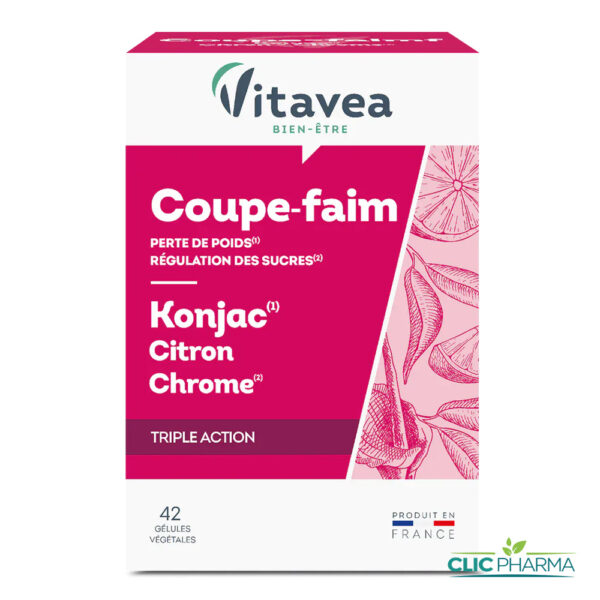 VITAVEA COUPE FAIM KONJAK CETONES DE CITRON (42 GELULES)