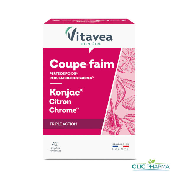 VITAVEA COUPE FAIM KONJAK CETONES DE CITRON (42 GELULES)