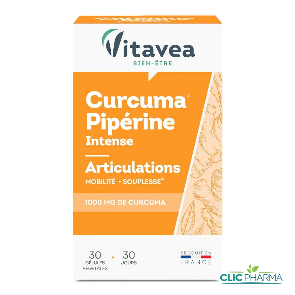 VITAVEA CURCUMA PIPERINE INTENSE B30 GEL