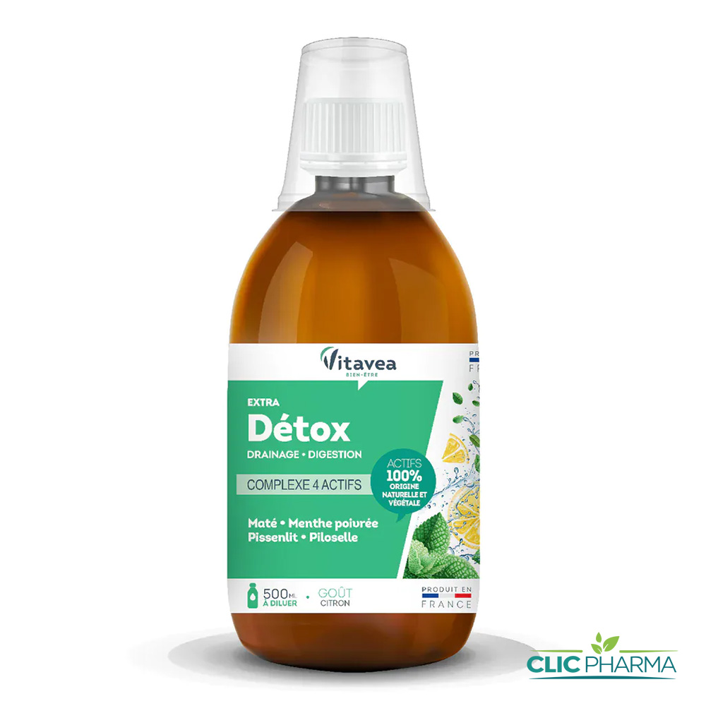 VITAVEA DETOX COMPLEXE 4 ACTIFS GOUT CITRON 500ML (AQUALINE)