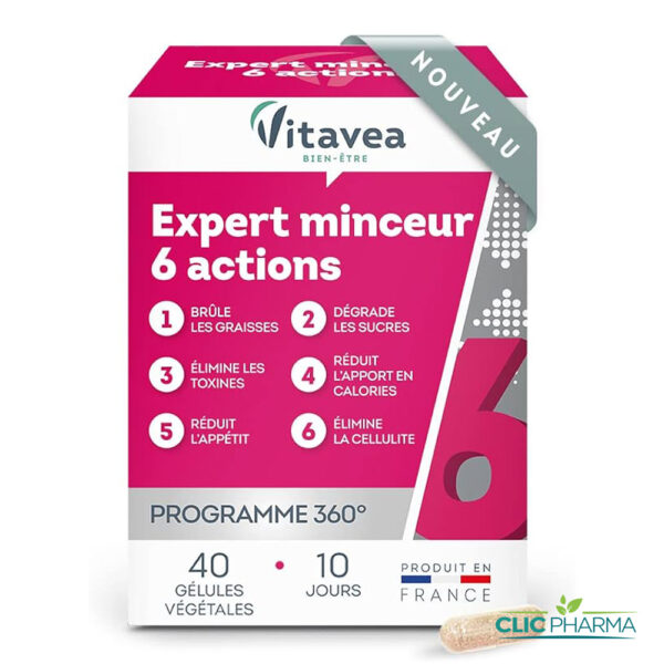 VITAVEA EXPERT MINCEUR 6 ACTIONS (40 GELULES)