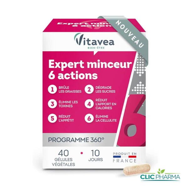VITAVEA EXPERT MINCEUR 6 ACTIONS (40 GELULES)