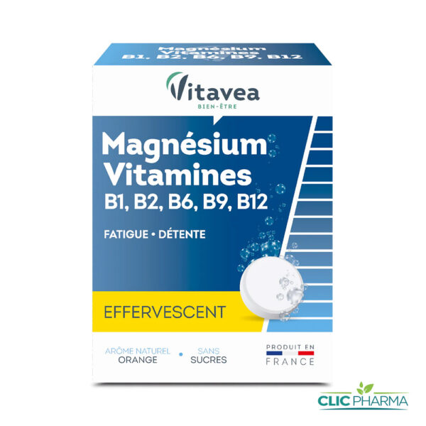 VITAVEA MAGNESIUM VITAMINESS B1/B2/B6/B9/B12 (24 COMPRIMES EFFERVESCENTS)