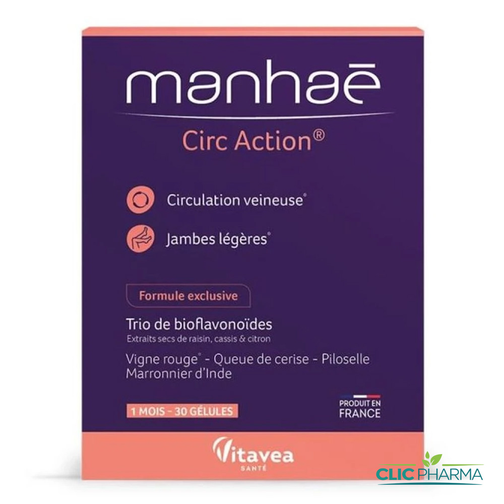 VITAVEA MANHAE CIRC ACTION JAMBES LEGERES GELULES B30