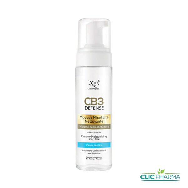 XEN CB3 DEFENSE MOUSSE MICELLAIRE NETTOYANTE PEAUX SECHES 200ML