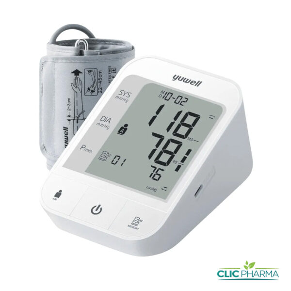 YUWELL TENSIOMETRE BRAS ELECTRONIQUE AVEC CHARGEUR YE670CR