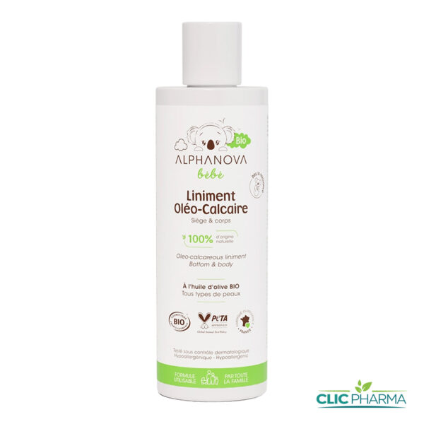 ALPHANOVA BEBE LINIMENT OLEO-CALCAIRE BIO 200ML