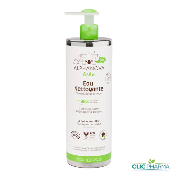 ALPHANOVA BEBE EAU NETTOYANTE BIO 400ML