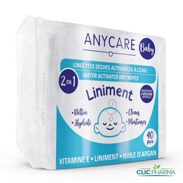 ANYCARE LINGETTES SECHES LINIMENT (40 LINGETTES)