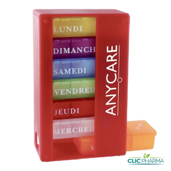 ANYCARE PILULIER SEMAINIER ROUGE (FORMAT TOUR)