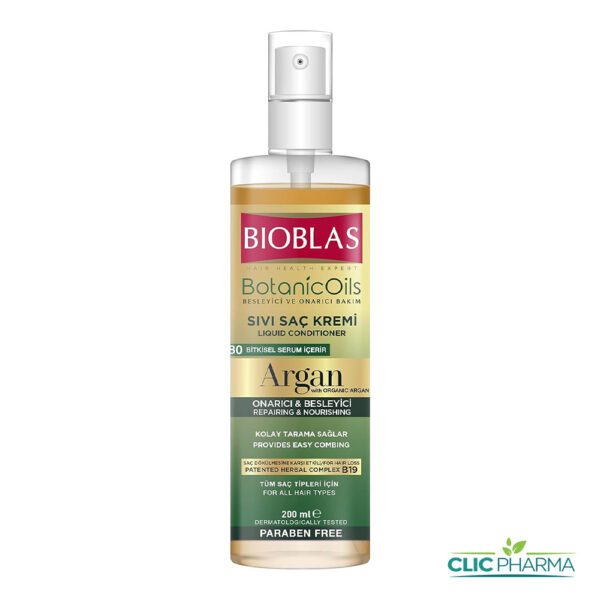 BIOBLAS APRES-SHAMPOOING LIQUIDE A L'ARGAN 200ML