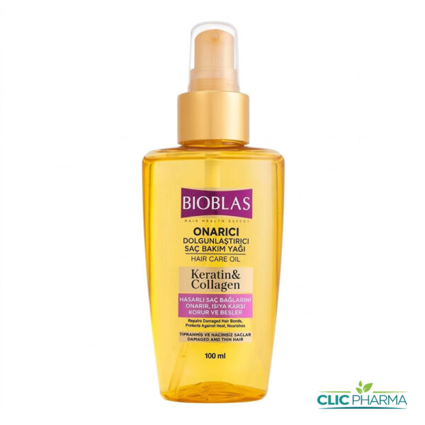 BIOBLAS HUILE REPARATRICE KERATIN COLLAGEN 100ML